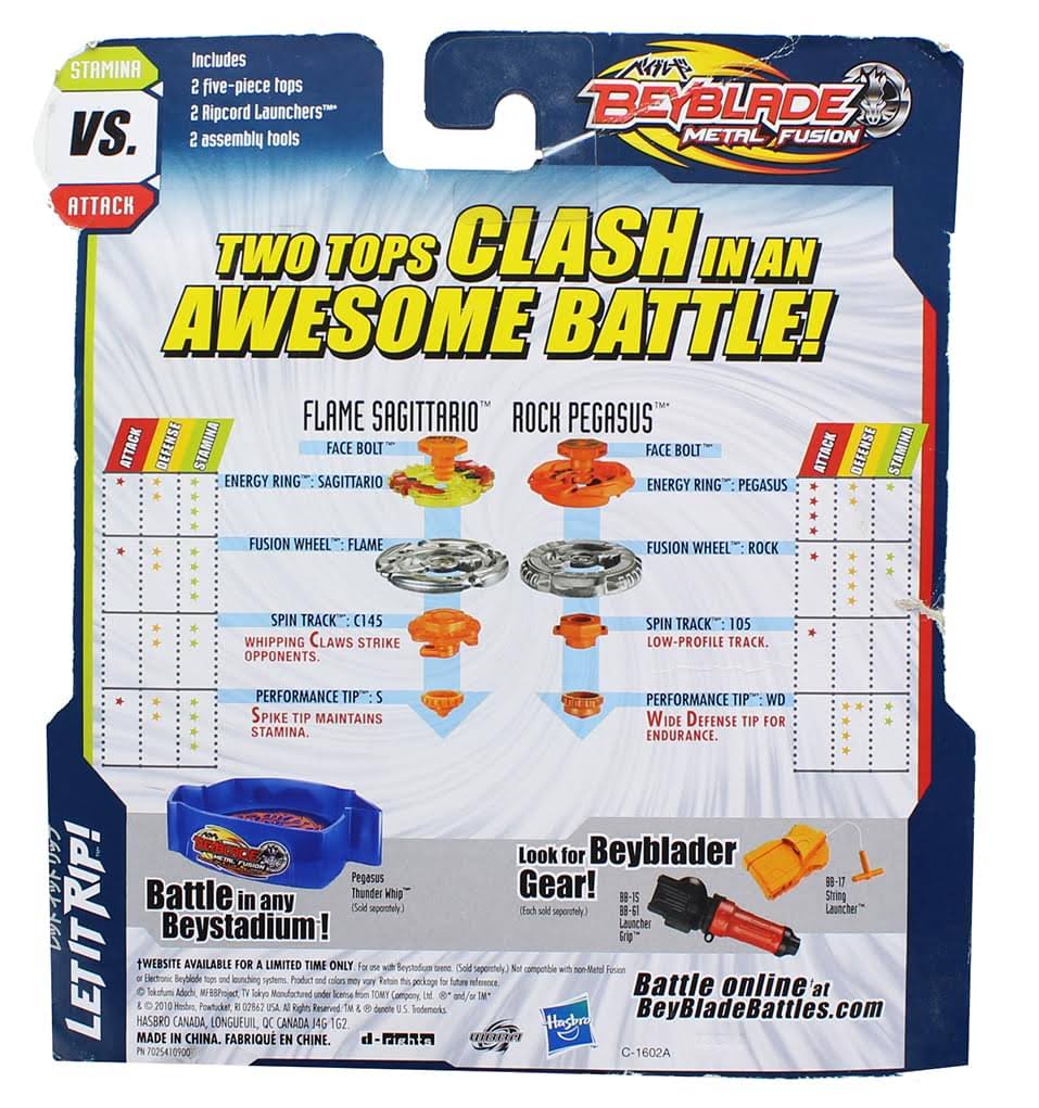 Metal Fusion Sagittario Flame Claw 2-Pack I12450