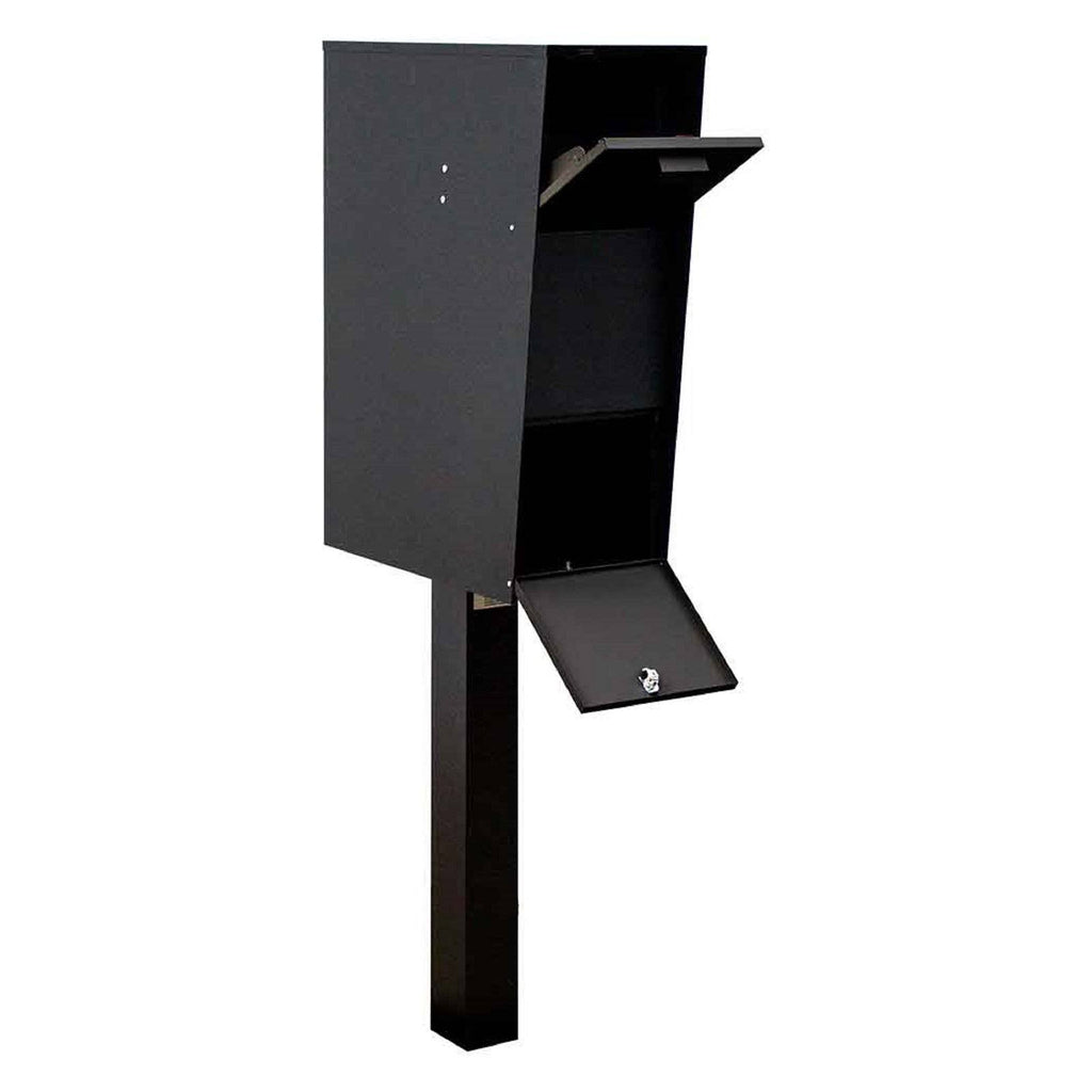 The Vacation Mailbox with Post, Black