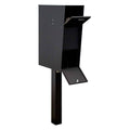 The Vacation Mailbox with Post, Black