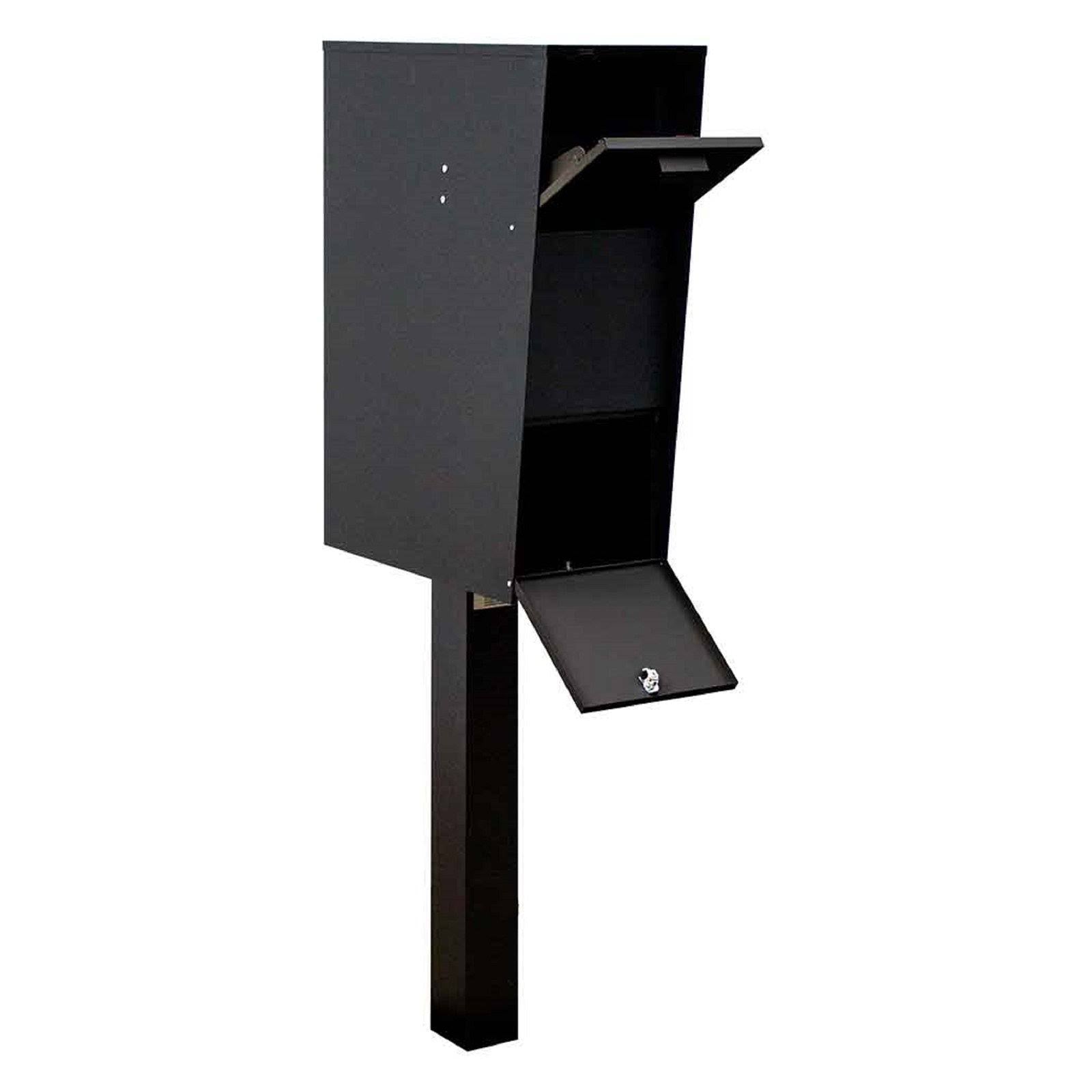 The Vacation Mailbox with Post, Black