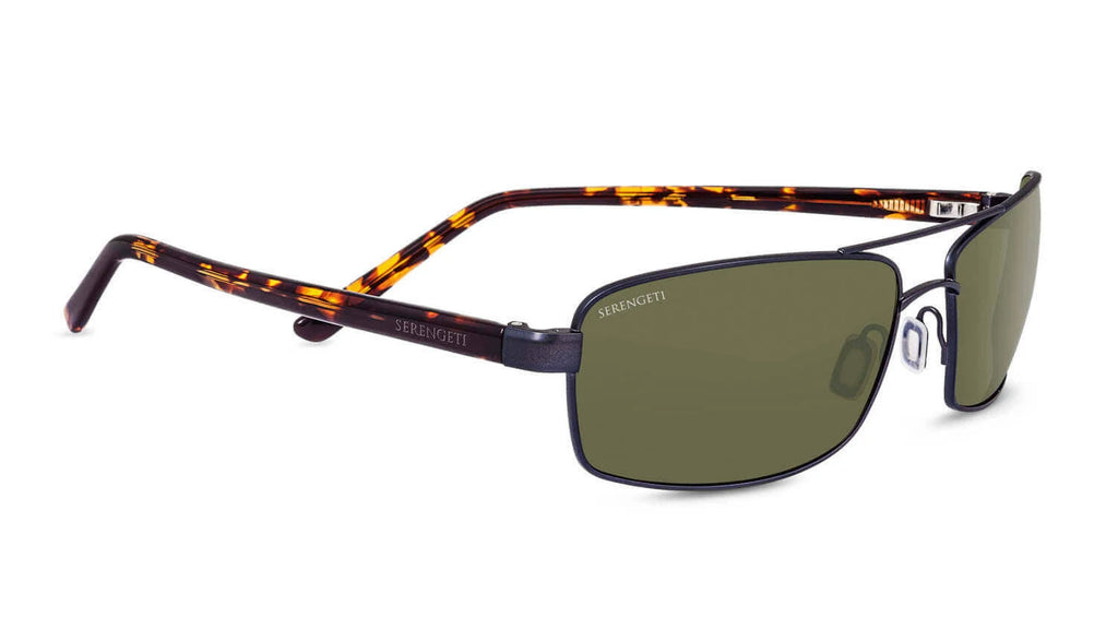 Serengeti San Remo Polarized Sunglasses, Satin Gunmetal/Tortoise