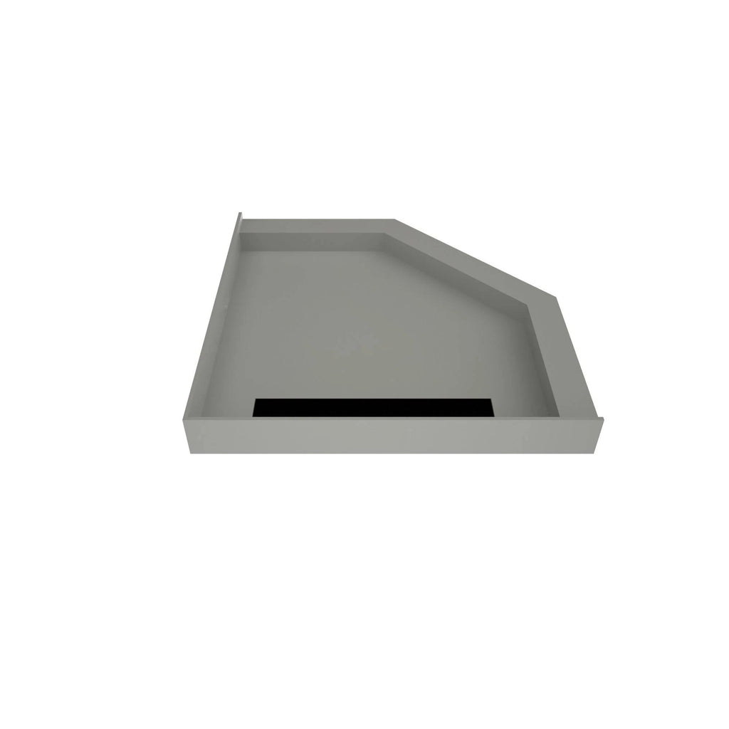 Neo-Angle Shower Base 48x22 with Oil Rubbed Bronze Y11711