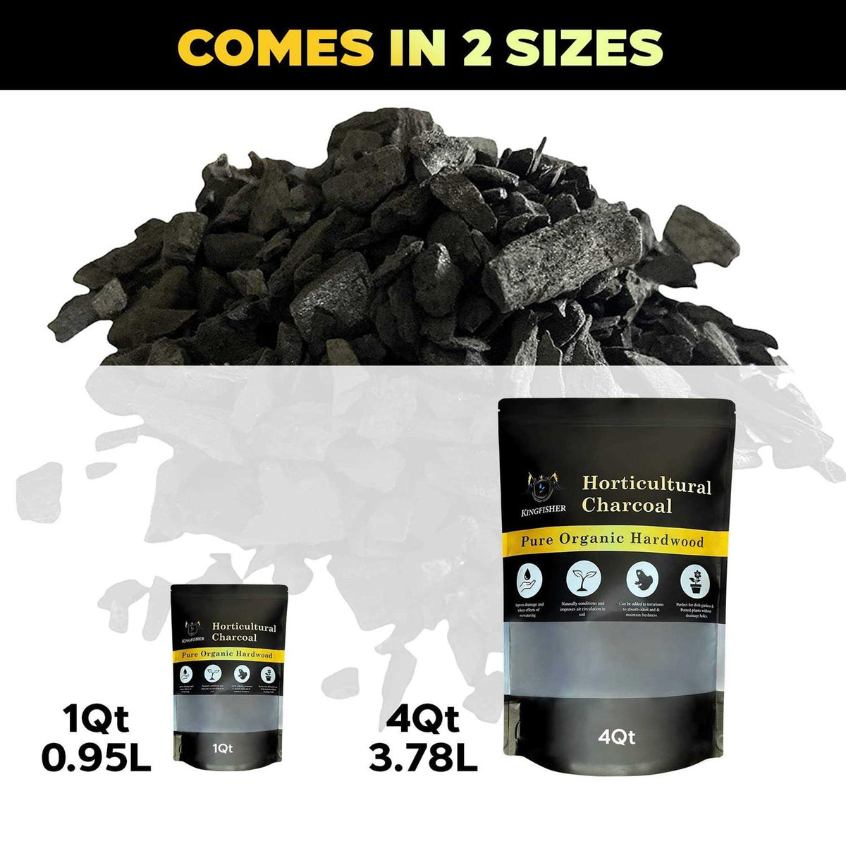 Organic Horticultural Charcoal for Plants & Terrariums F34031
