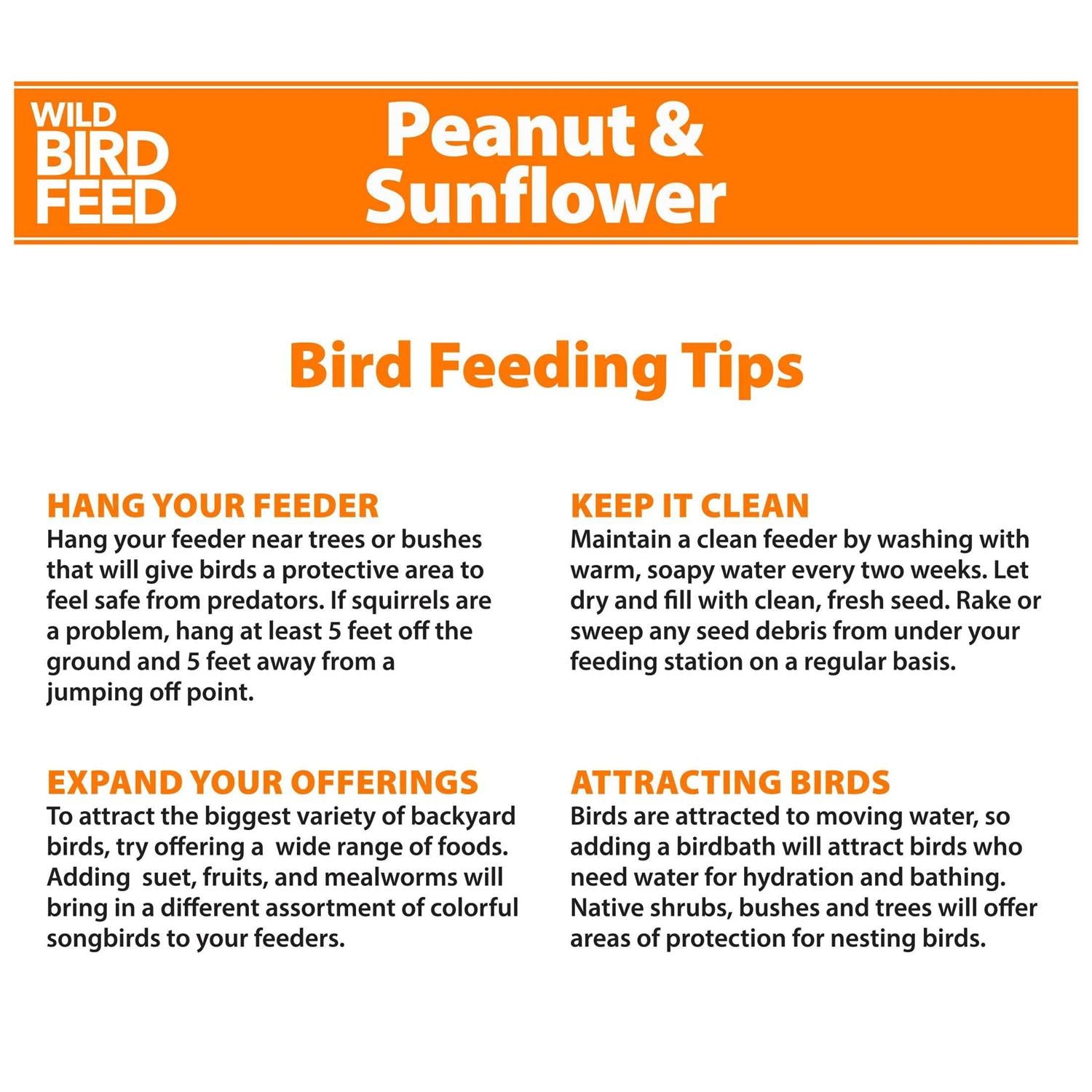 Peanut & Sunflower Wild Bird Feed R392
