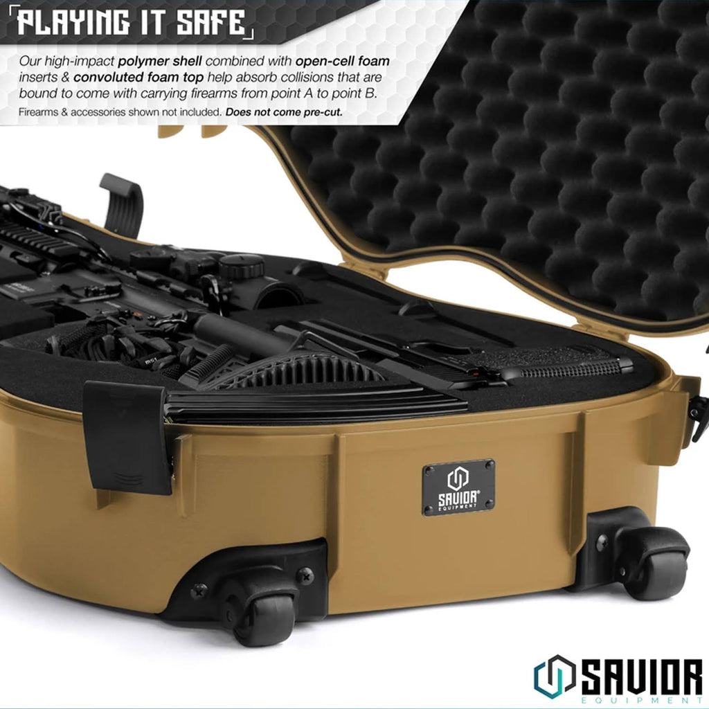 Tactical Lockable Single Rifle Foam Padded Case K60420