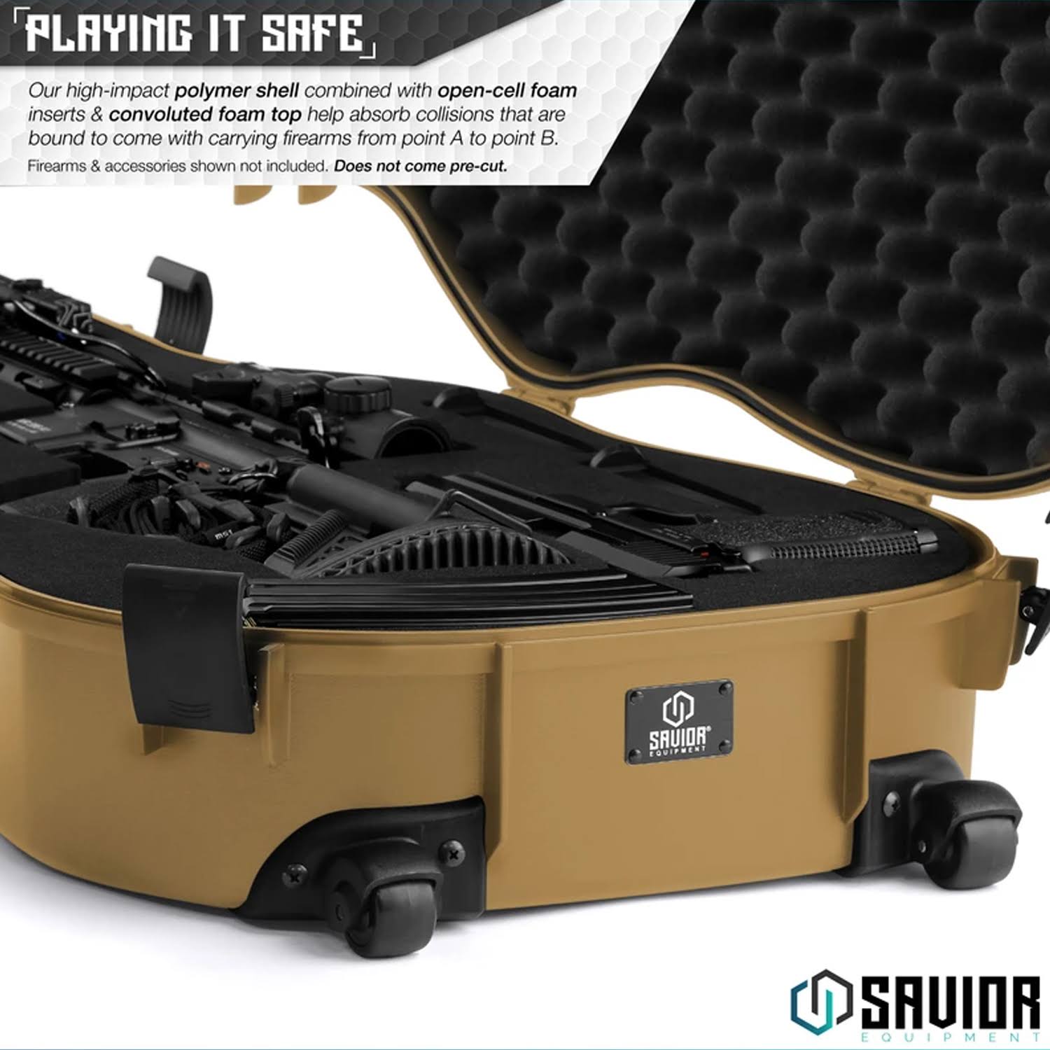 Tactical Lockable Single Rifle Foam Padded Case K60420