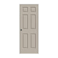 JELD-WEN 30 in. x 80 in. Colonist Desert Sand Painted Right-Hand Textured Molded Composite MDF Single Prehung Interior Door