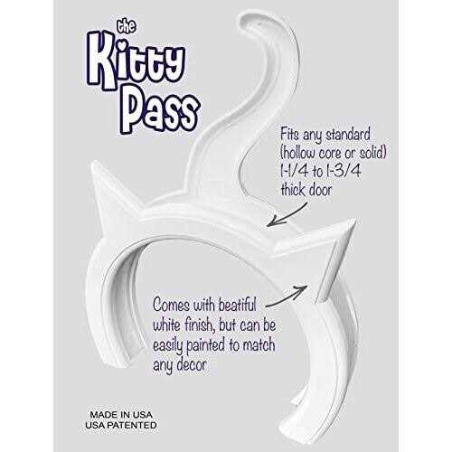 Interior Cat Door Hidden Litter Box Pet Door for Cats up to 21 lbs O3553