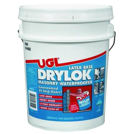 UGL 27515 Drylok White Masonry Waterproofer 5 Gallon Water Based