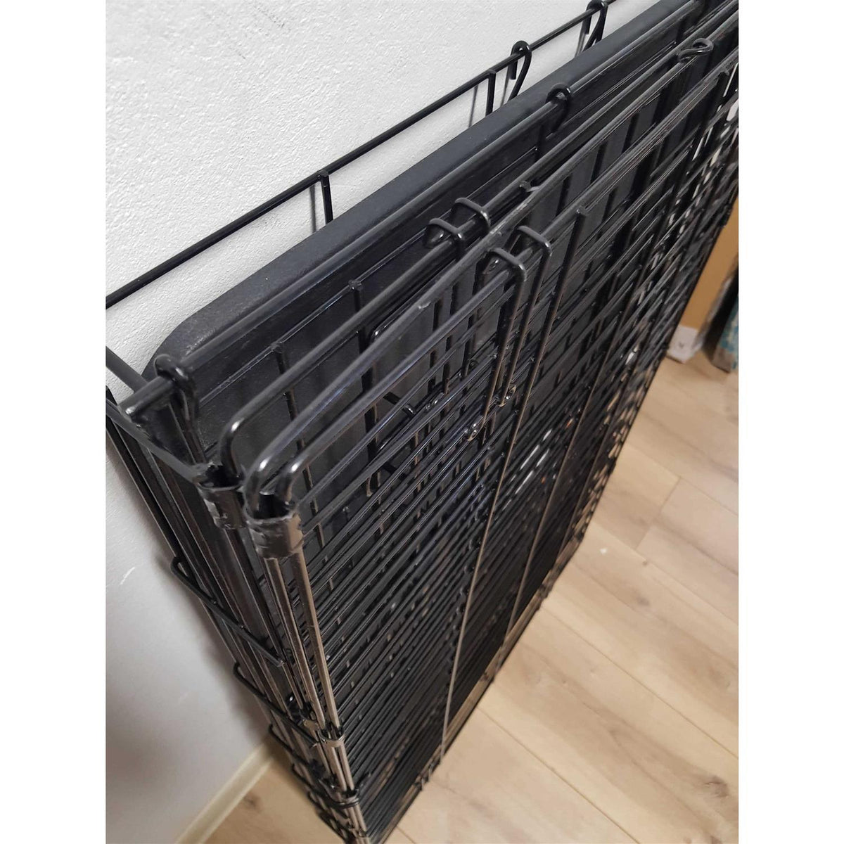 Foldable Metal Wire Dog Crate with Tray P669153