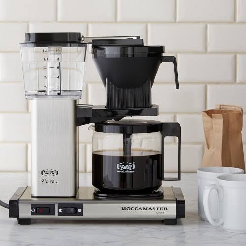 Technivorm Moccamaster 10-Cup Glass Coffee Maker, Brushed Stainless-Steel | Williams Sonoma - Coffee Makers - Kitchen Appliances