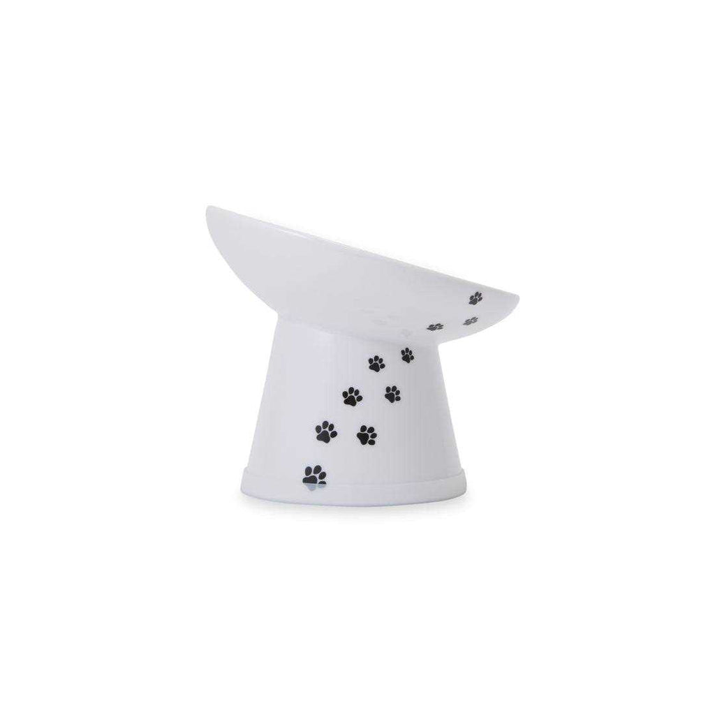 Tilted Raised Cat Food Bowl Y62615
