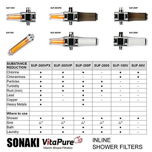 Vitamin C Shower Filter with 3 Inline Filters E175592