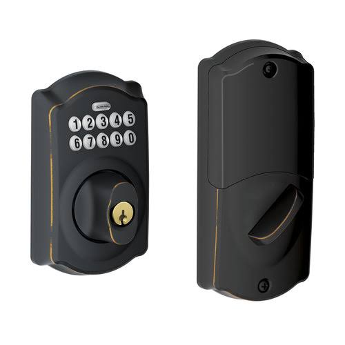 Keypad Electronic Deadbolt Satin Nickel X8497