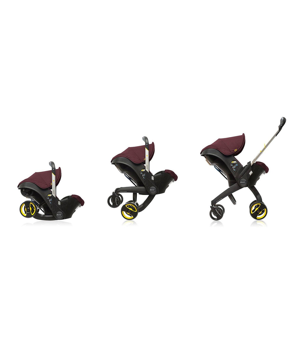Infant Car Seat Stroller with Base Burgundy Cherry B9956
