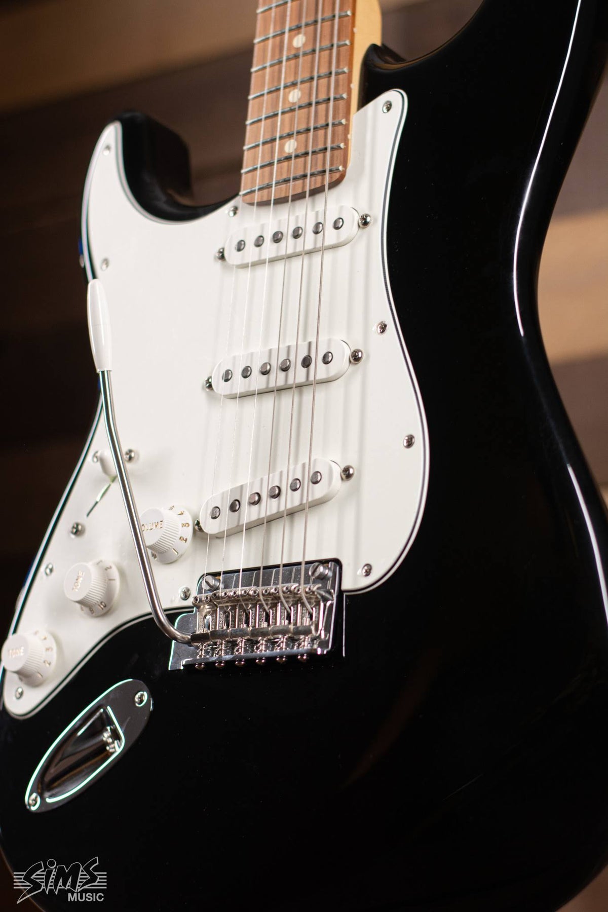 Left-Handed Electric Guitar, Black N906