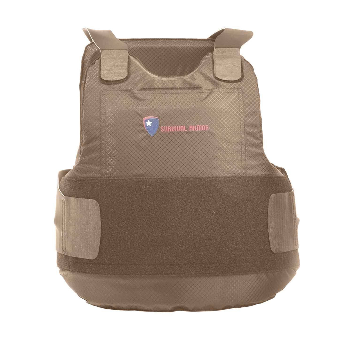 Survival Armor Performance 6 Body Armor (No Tails) - Brown - CARRIERP6BRWN0404