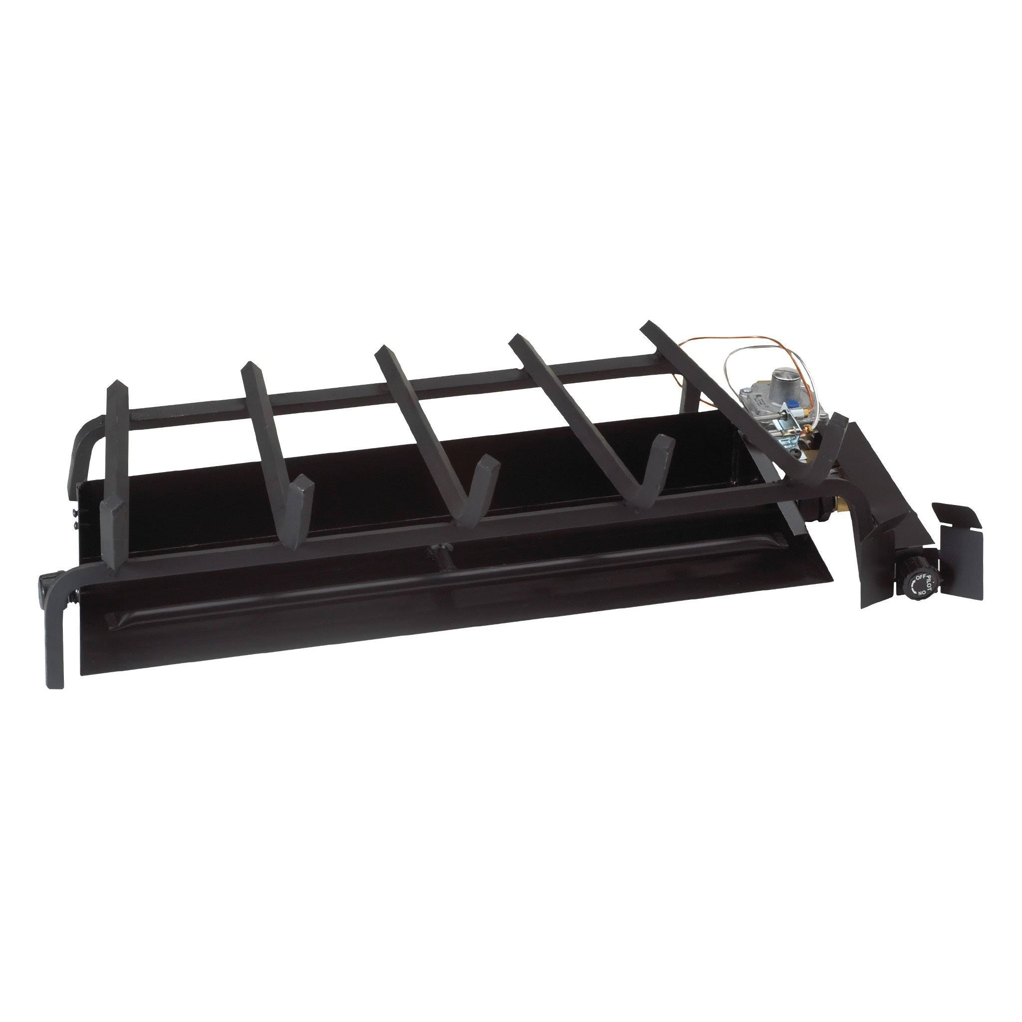 Vented Gas Fireplace Burner 36x22 Propane Standing Pilot O822