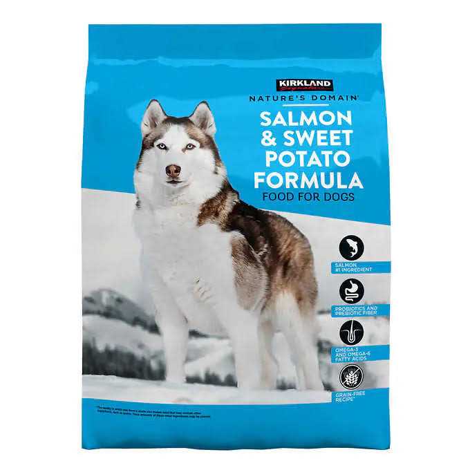 Kirkland Signature Nature's Domain Salmon Meal &amp; Sweet Potato Dog Food 35 lb - Pet Supplies online store