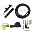 Weldingcity TIG Welding Torch WP-17V-12R (Gas-Valve Head) Complete Ready-To-Go Package Air-Cool 12.5-foot Cable 150Amp