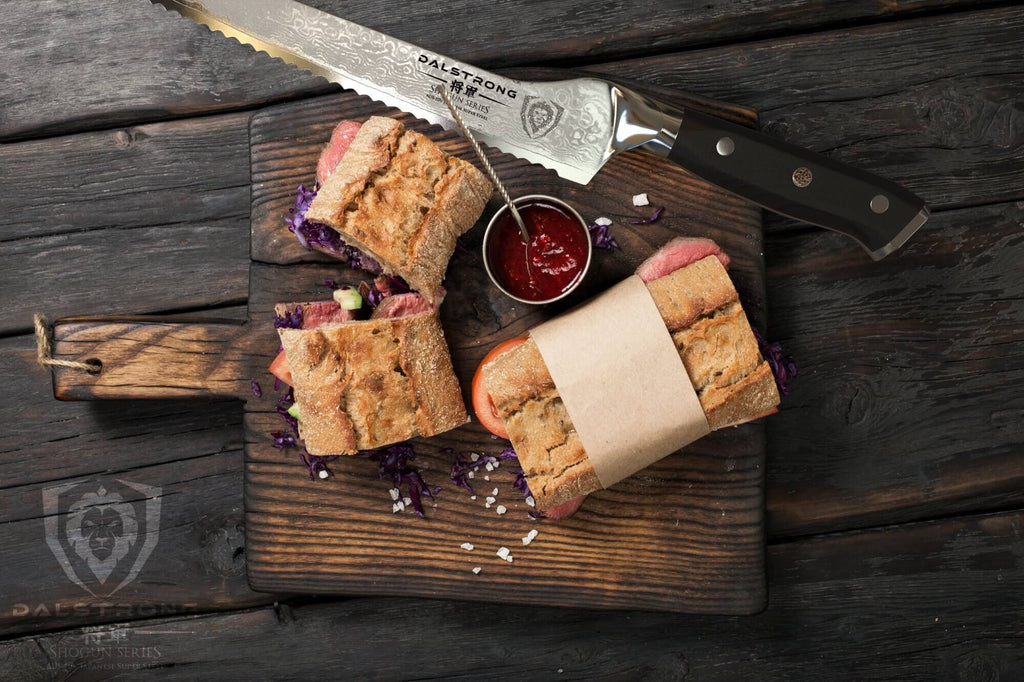 Serrated Offset Bread and Deli Knife, 8 Inch D990