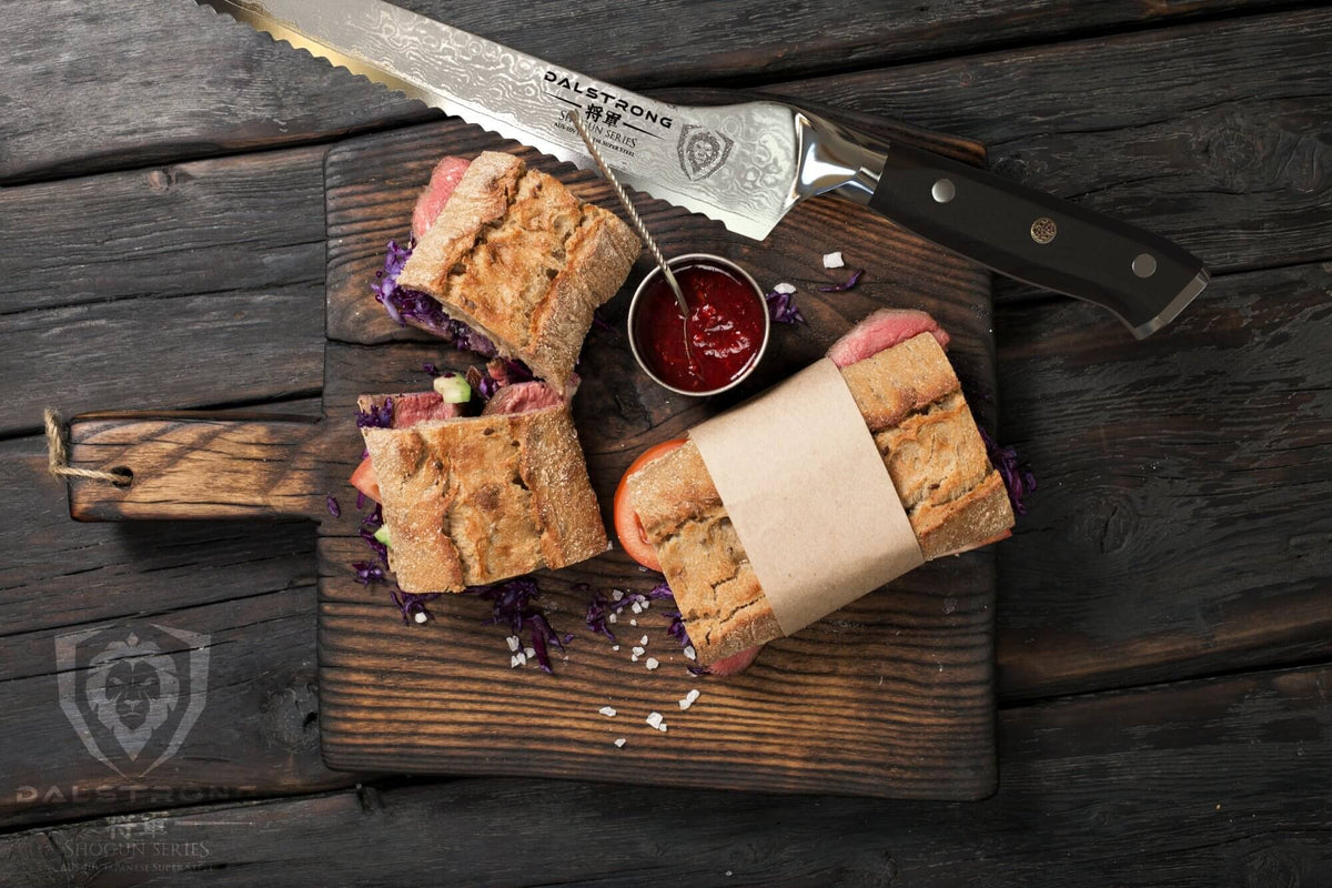 Serrated Offset Bread and Deli Knife, 8 Inch D990