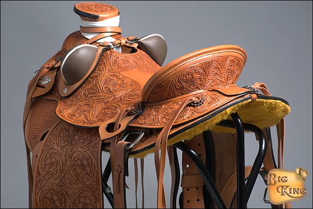 Western Horse Wade Saddle Leather Roping J5207