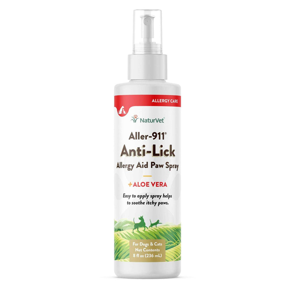 NaturVet Aller-911 Anti-Lick Paw Spray for Dogs &amp; Cats - Pet Supplies online store