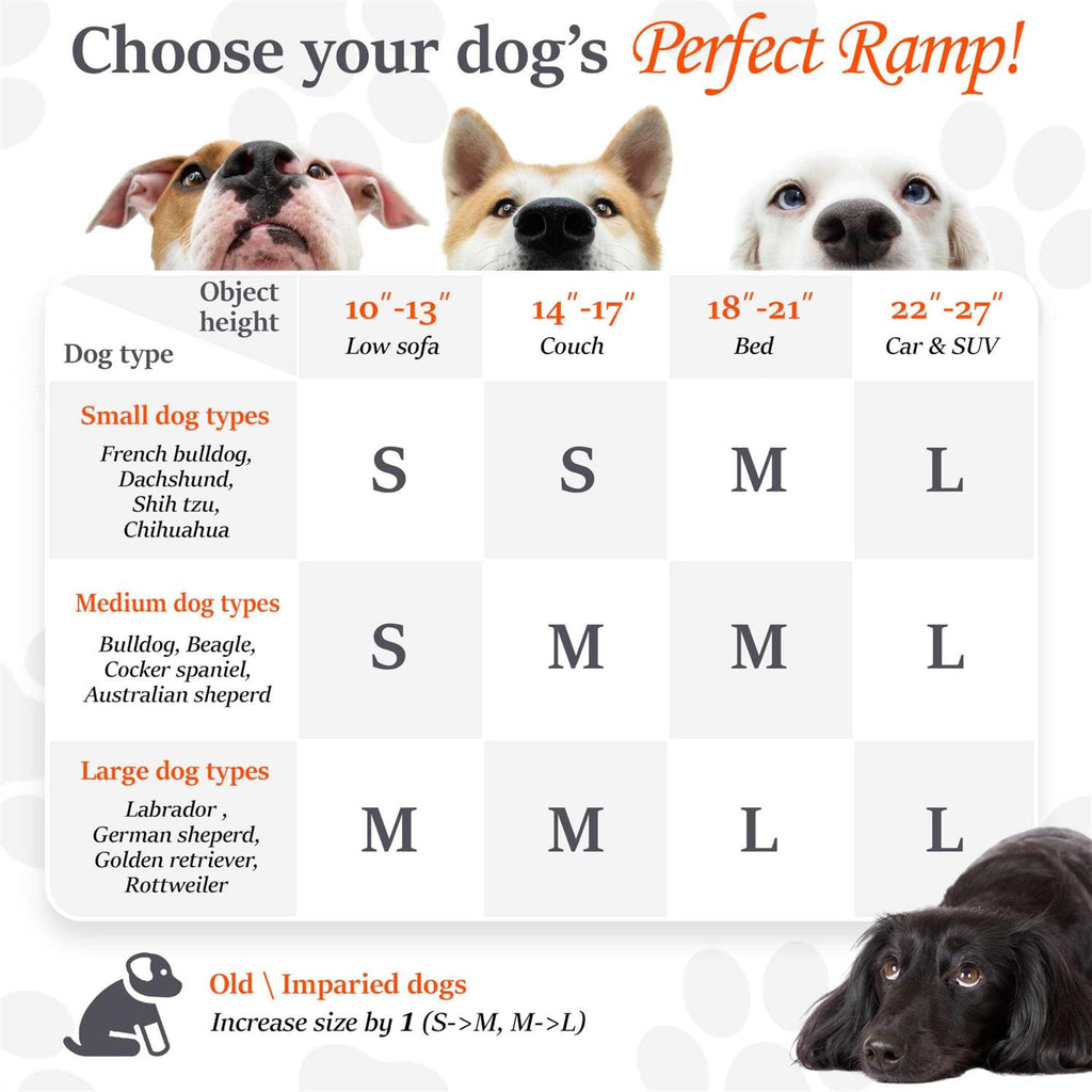 Dog Ramp for Bed Portable for Small to Large Dogs H835