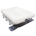 Ivation EZ-Bed (Queen) Air Mattress with Frame u0026 Rolling Case, Self Inflatable, Blow Up Bed Auto Shut-Off, Comfortable