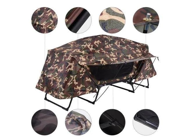 Folding Camping Cot Tent Portable Outdoor Hiking Bed Q397