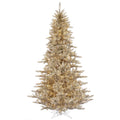 Vickerman 3& Champagne Fir Artificial Christmas Tree with 100 Warm White LED Lights