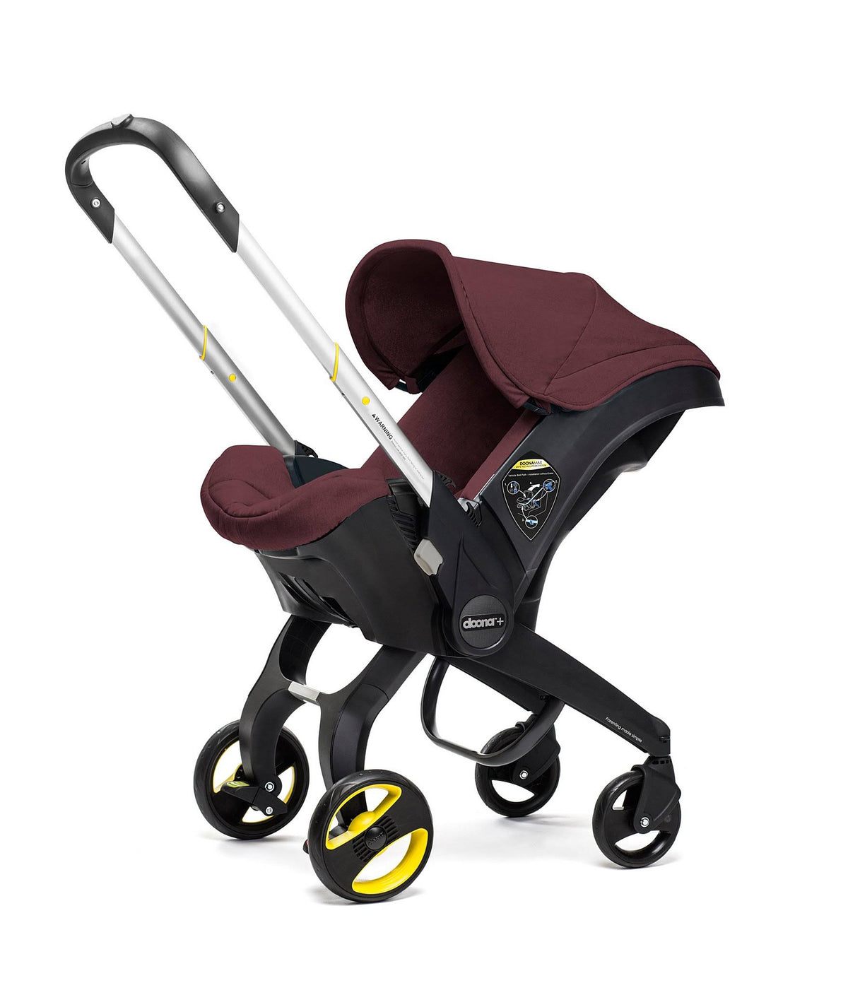 Infant Car Seat Stroller with Base Burgundy Cherry B9956