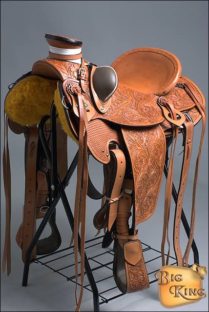 Western Horse Wade Saddle Leather Roping J5207