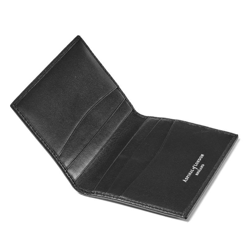 Black Double Fold Credit Card Holder O495