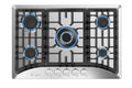 Empava EMPV-30GC5B70C 30x22 Gas Cooktop with 5 Italy Sabaf Sealed Burners Continuous Cast Iron Grates and CSA Certified in Stain