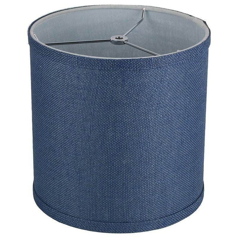 Navy Blue 16x22 Burlap Drum Lamp Shade R889621