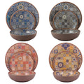 Melange Dinnerware Sets - Moroccan Tiles 36-Piece Melamine Dinnerware Set Color: Multicolor