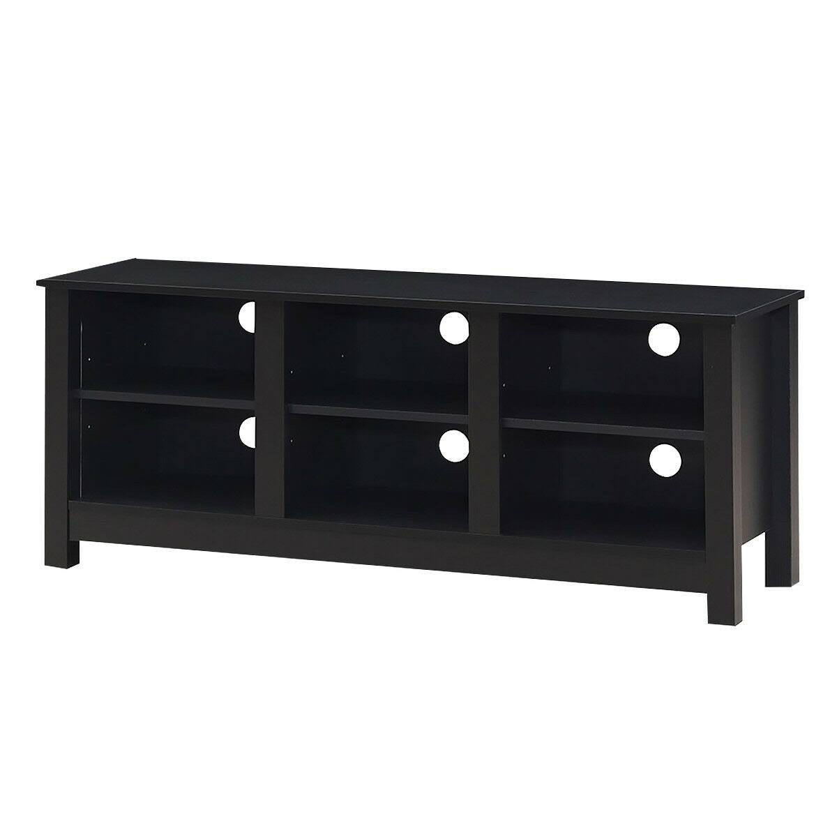 Costway 60x22 Entertainment TV Stand Cabinet-Black