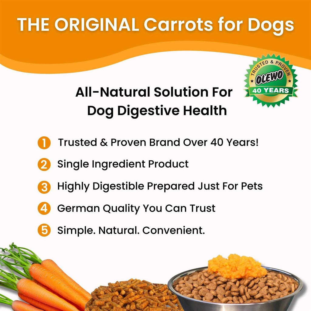Dehydrated Carrots for Dogs Fiber Supplement U4767