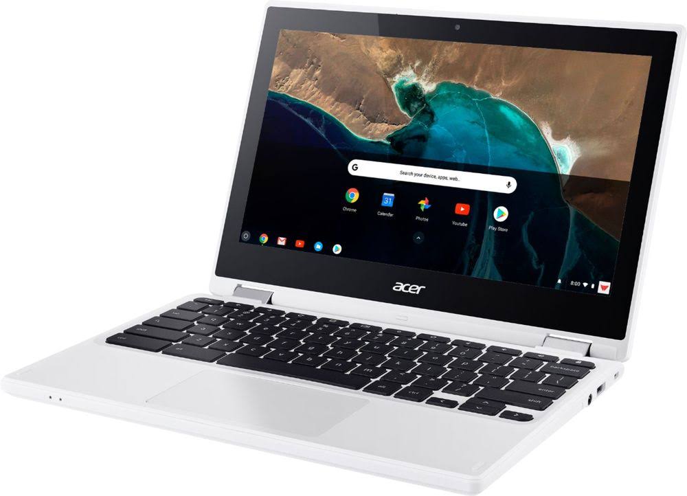 2-in-1 11.6" Touch-Screen Chromebook - Intel Celeron - 4GB RAM - 16GB eMMC - White I197