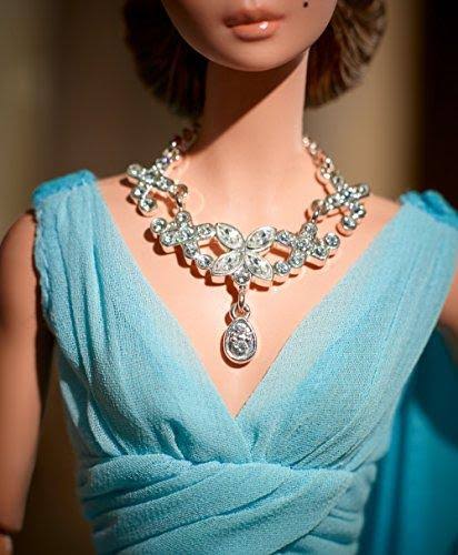 Blue Chiffon Ball Gown Doll B552