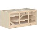 PawHut Extra Large Wooden Hamster Cage, Gerbil Cage, and Other Small Animal Habitat - Pet Supplies online store