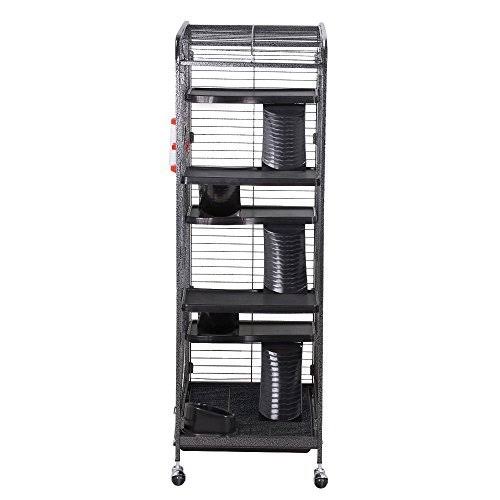 52" 6-Level Indoor Small Animal Cage Hutch with 3 Front Doors C94750