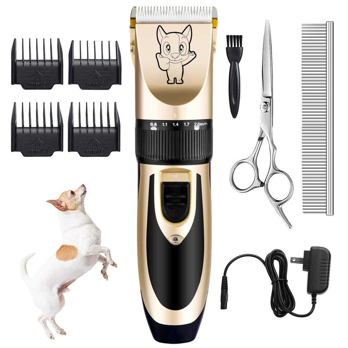 Dog Grooming Kit Clippers Low Noise Rechargeable Cordless G346739