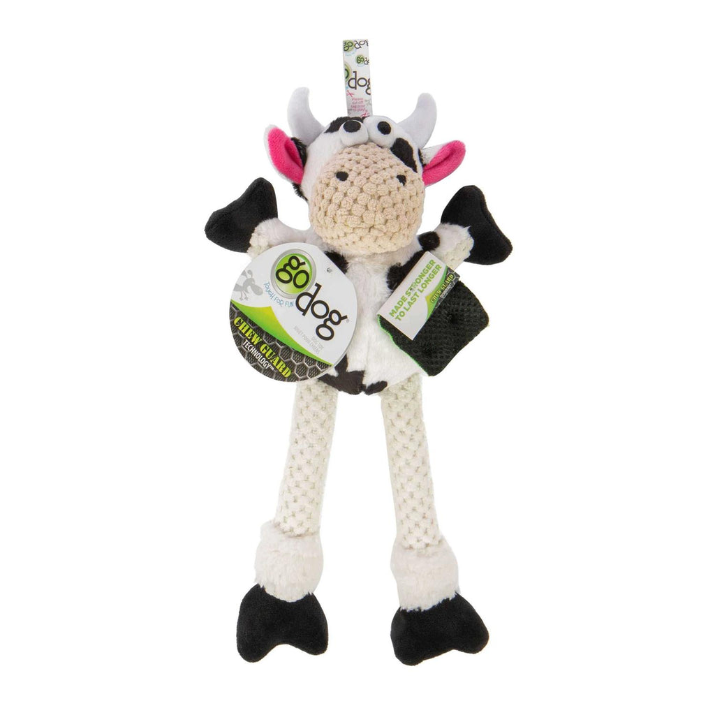 goDog Checkers Skinny Cow Dog Toy - Pet Supplies online store