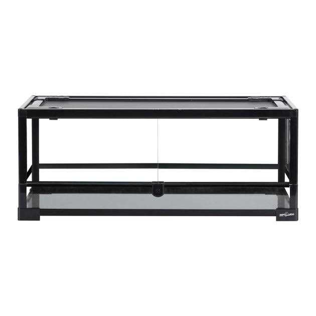 Tempered Glass Front Opening Terrarium with Double Hinge Door O423