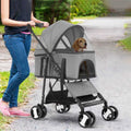 Bestpet 3-in-1Pet Stroller Premium Multifunction Dog Cat with Detachable Carrier &amp;Cup Holder - Pet Supplies online store
