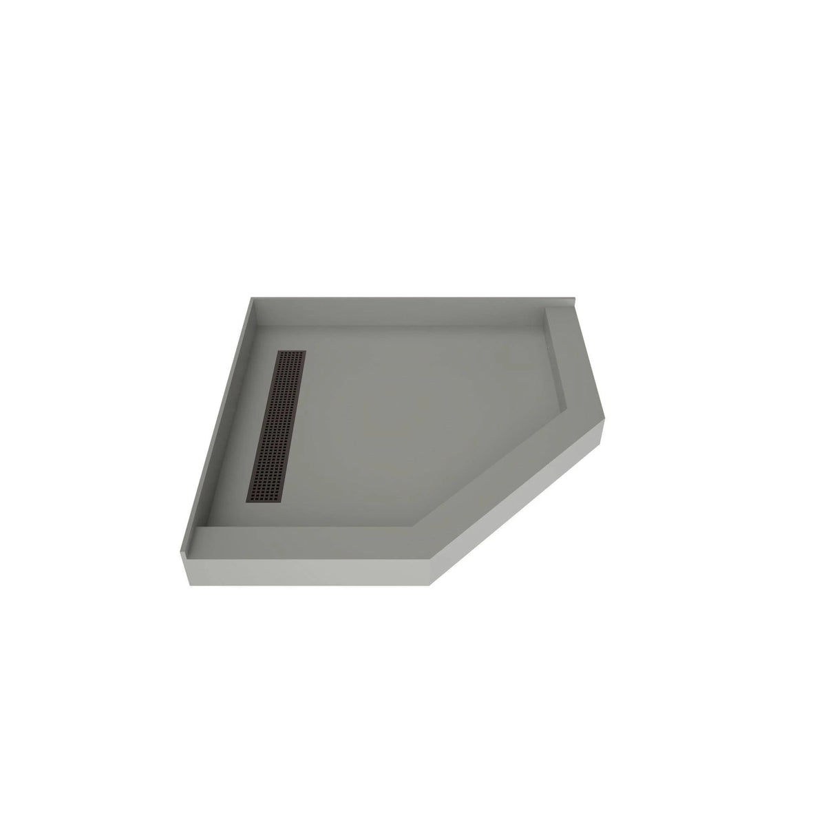 Neo-Angle Shower Base 48x22 with Oil Rubbed Bronze Y11711