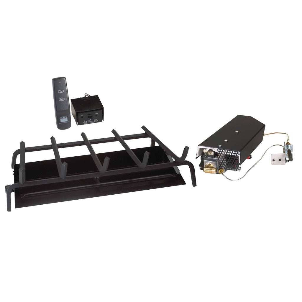 Vented Gas Fireplace Burner 36x22 Propane Standing Pilot O822